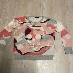 Pink Skull Cashmere Sweater (M)